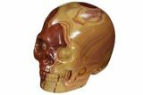 Polished Mookaite Jasper Skull #112192-1